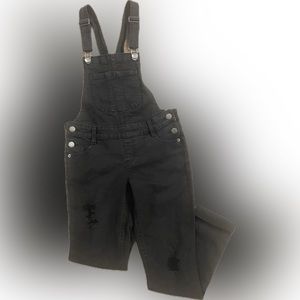 Justice black overalls